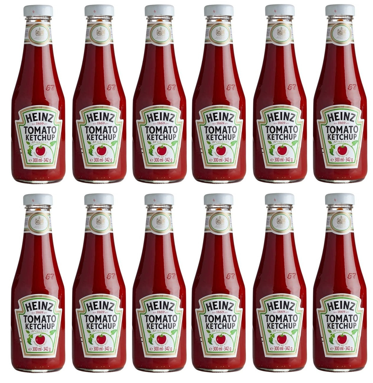 12 x Heinz Tomato Ketchup 342G