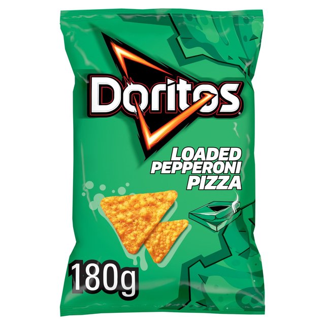 12 x Doritos Loaded Pepperoni Pizza Sharing Tortilla Chips 180G