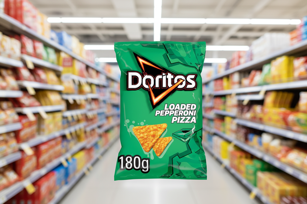 12 x Doritos Loaded Pepperoni Pizza Sharing Tortilla Chips 180G