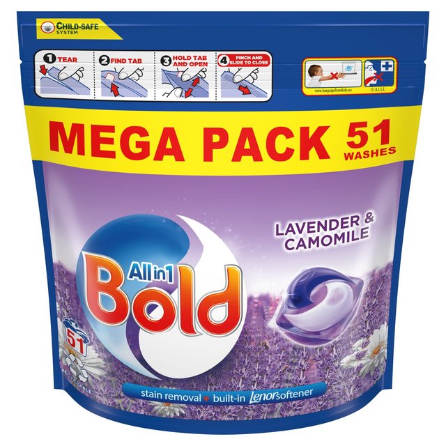 2 x Bold All-In-1 Pods Lavender & Camomile 51W