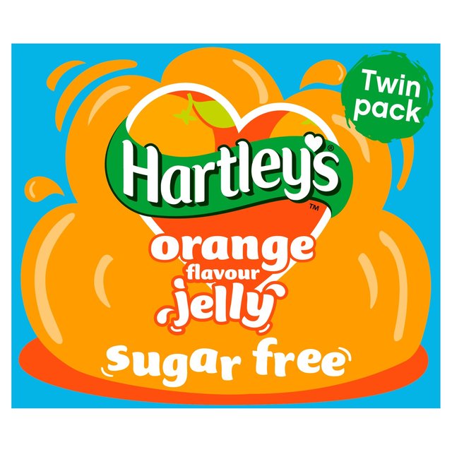 12 x Hartley's Orange Flavour Jelly Sugar Free Twin Pack 23G