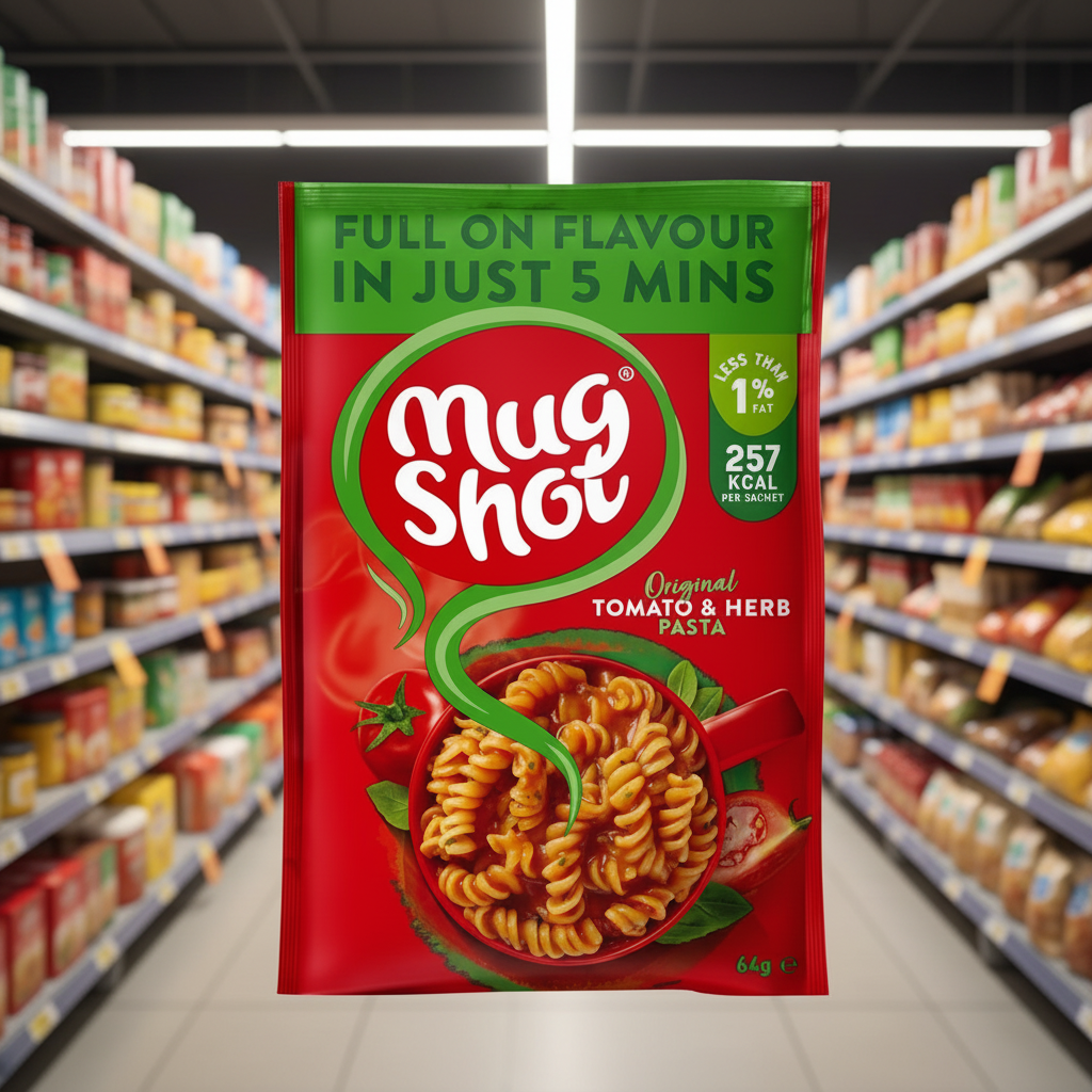 10 x Mug Shot Original Tomato And Herb Pasta 64G