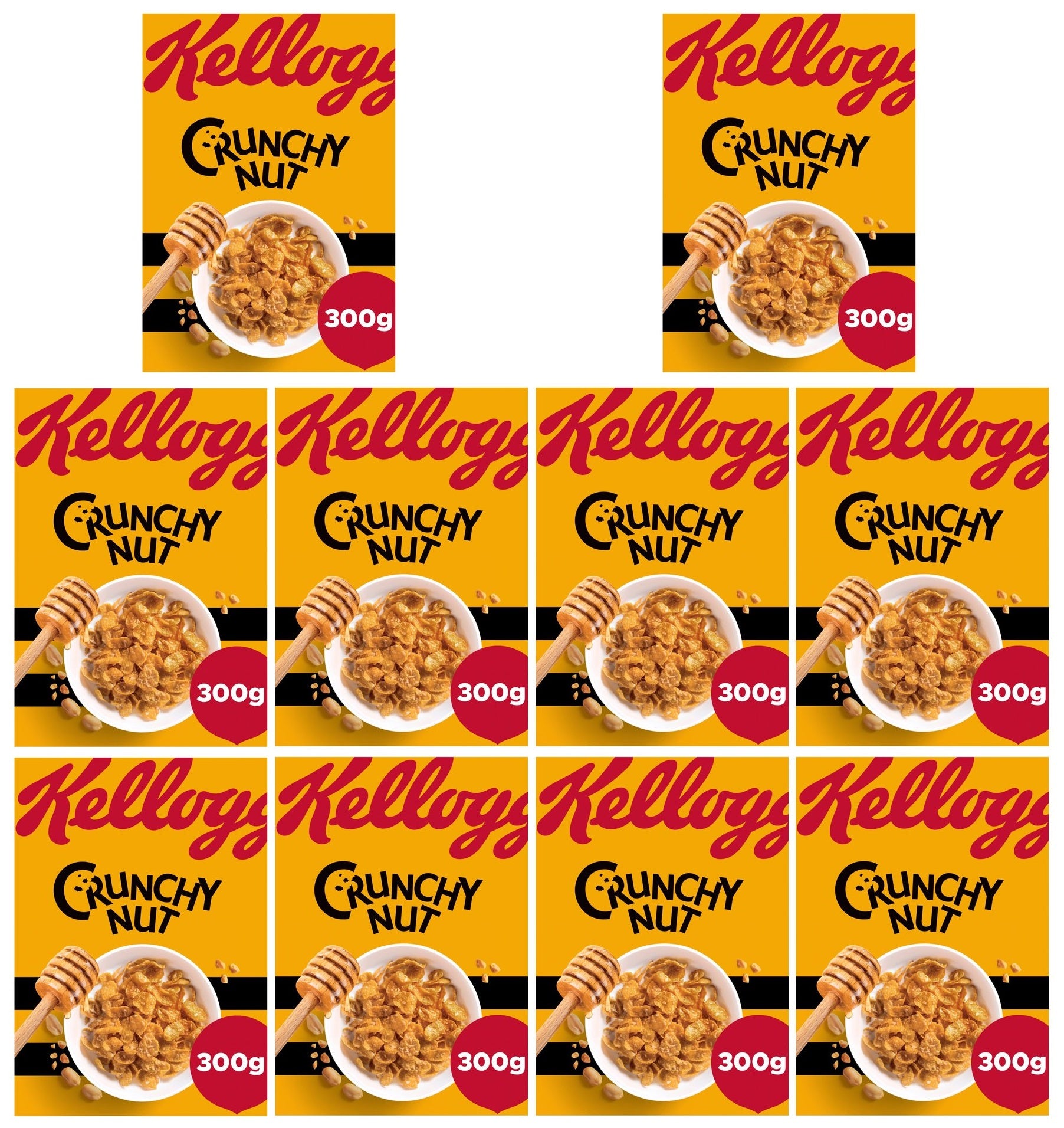 10 x Kellogg's Crunchy Nut 300G