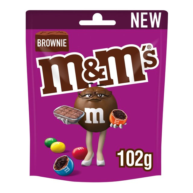 12 x M&M's Brownie Bites Milk Chocolate Pouch Bag 102G