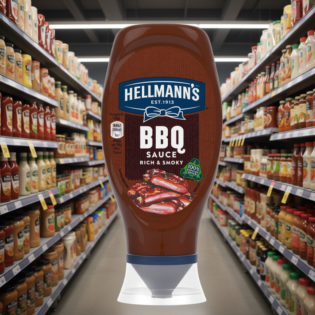 8 x Hellmann's  Smokey Bbq 430Ml