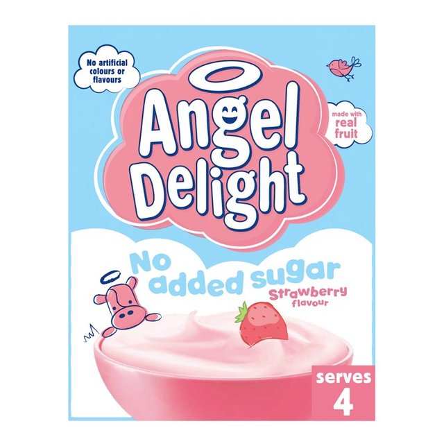 21 x Angel Delight Strawberry No Added Sugar Instant Dessert 47G