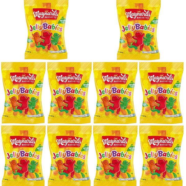 10 x Maynards Bassetts Jelly Babies 130G - Main Image