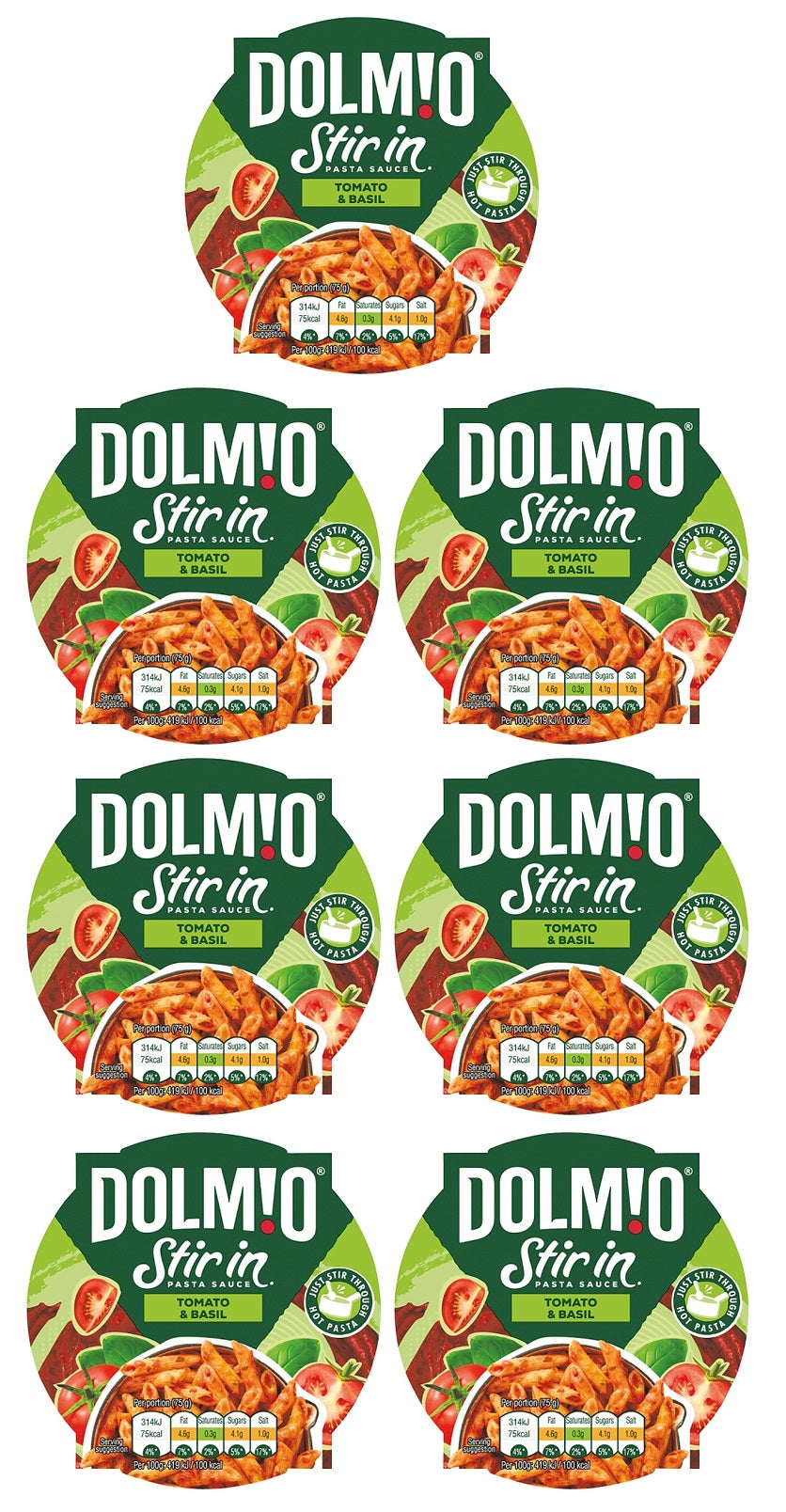 7 x Dolmio Stir In Pasta Sauce Tomato & Basil 150G