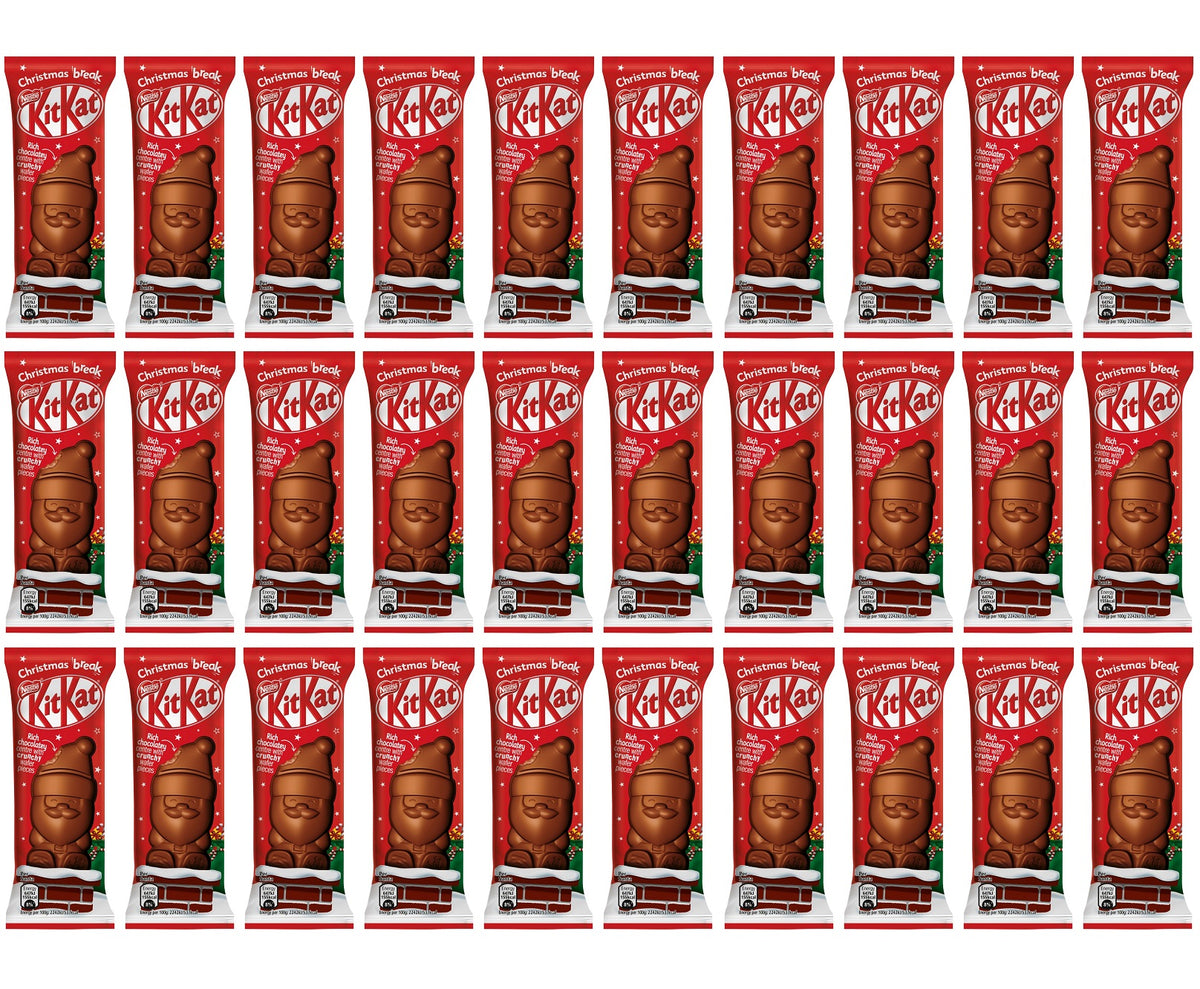 30 x KitKat - Milk Chocolate Santa 29G