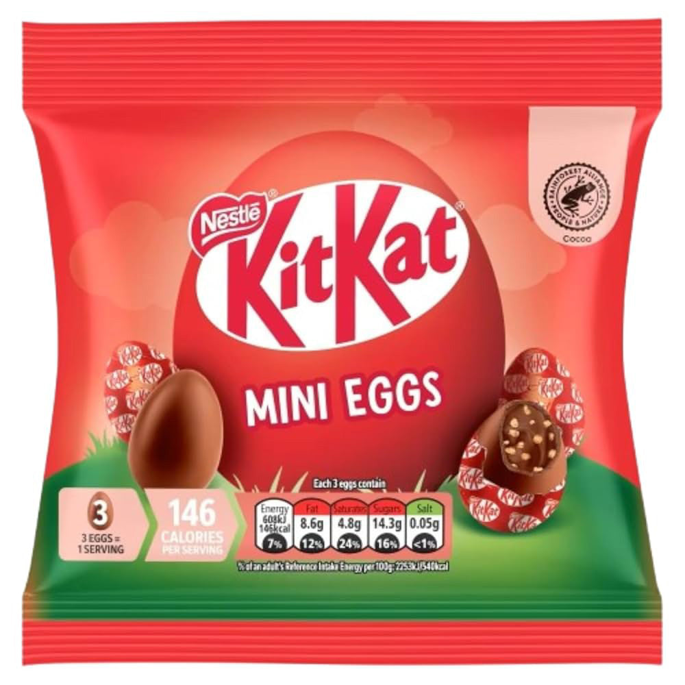 12 X Kit Kat Mini Eggs Sharing Bag - 81Gm