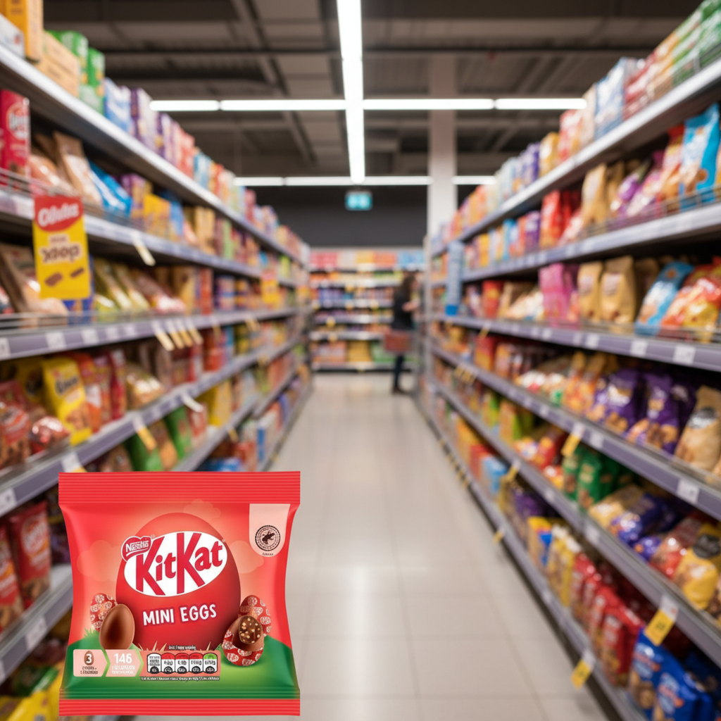 12 X Kit Kat Mini Eggs Sharing Bag - 81Gm
