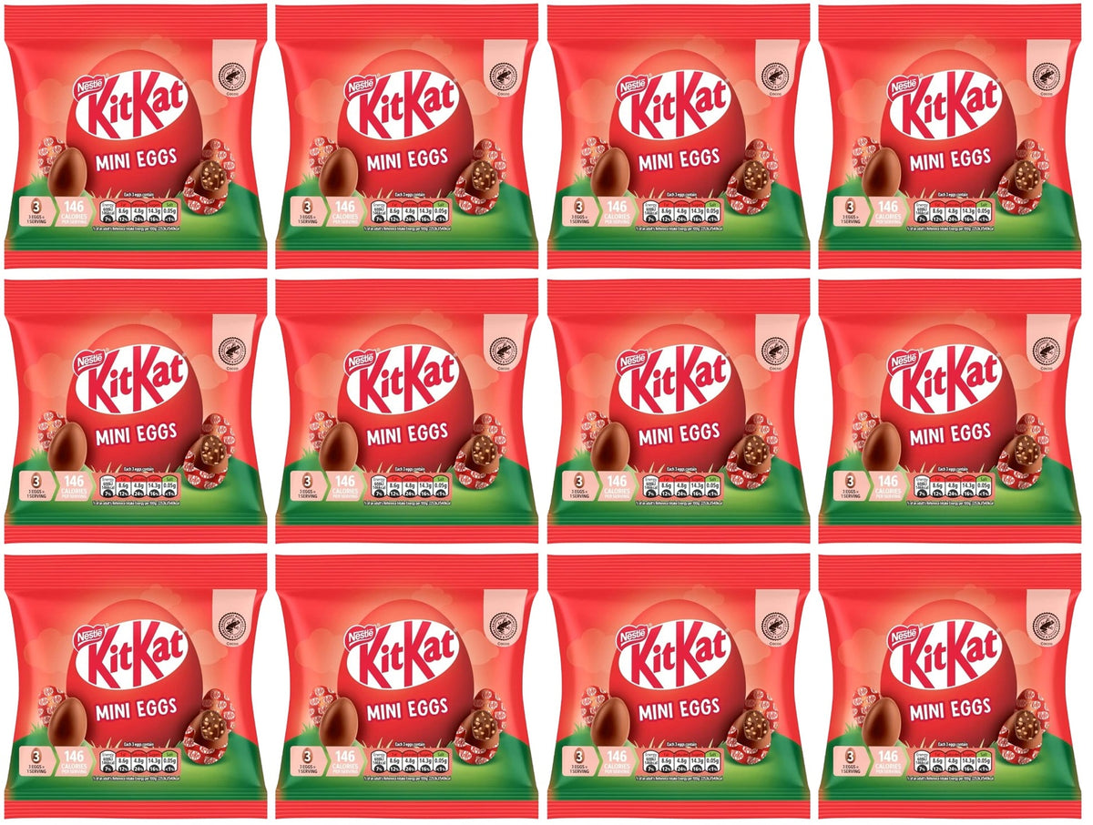 12 X Kit Kat Mini Eggs Sharing Bag - 81Gm
