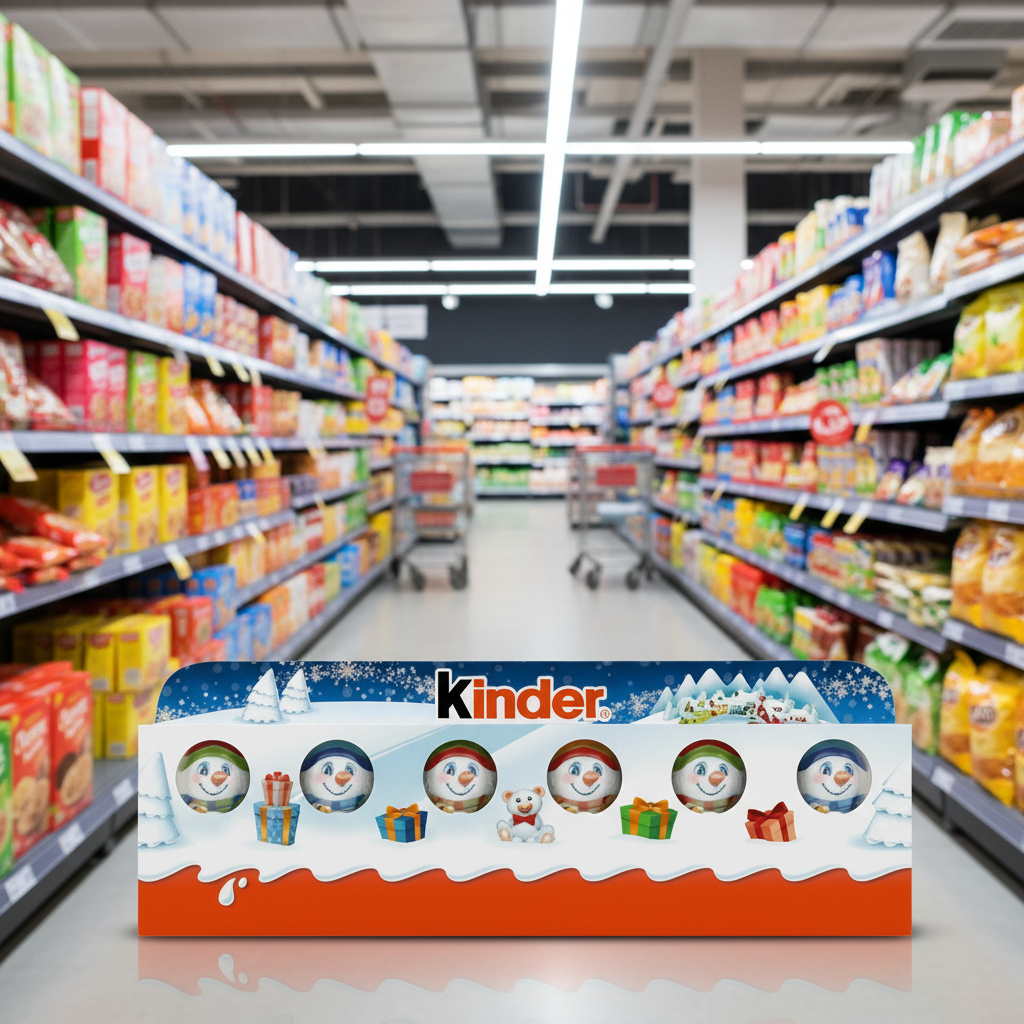 10 x Kinder 5 Pack Xmas Figures - 90GM