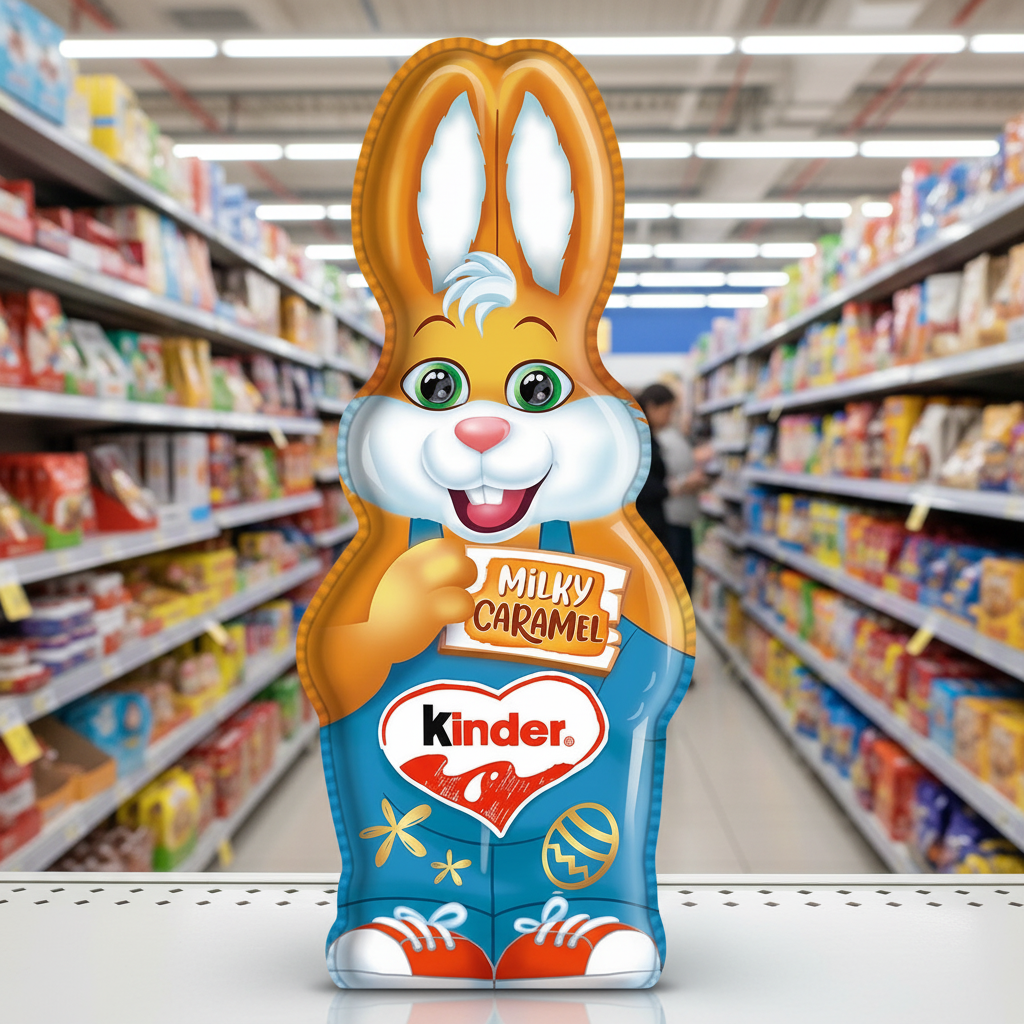 18 X Kinder Figure Easter Milky Caramel - 110Gm