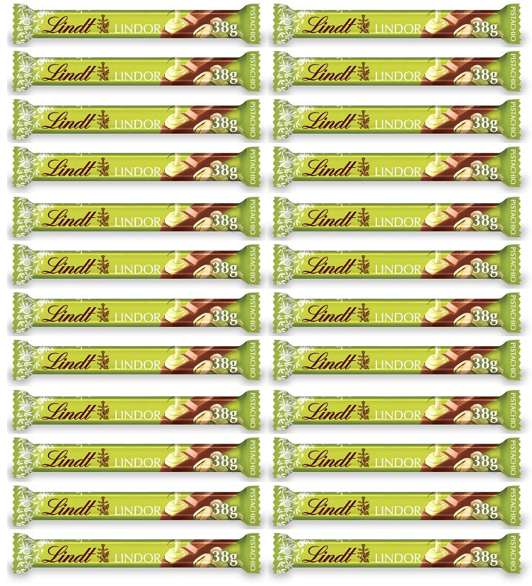 24 X Lindor Pistachio Treat Bar - 38Gm