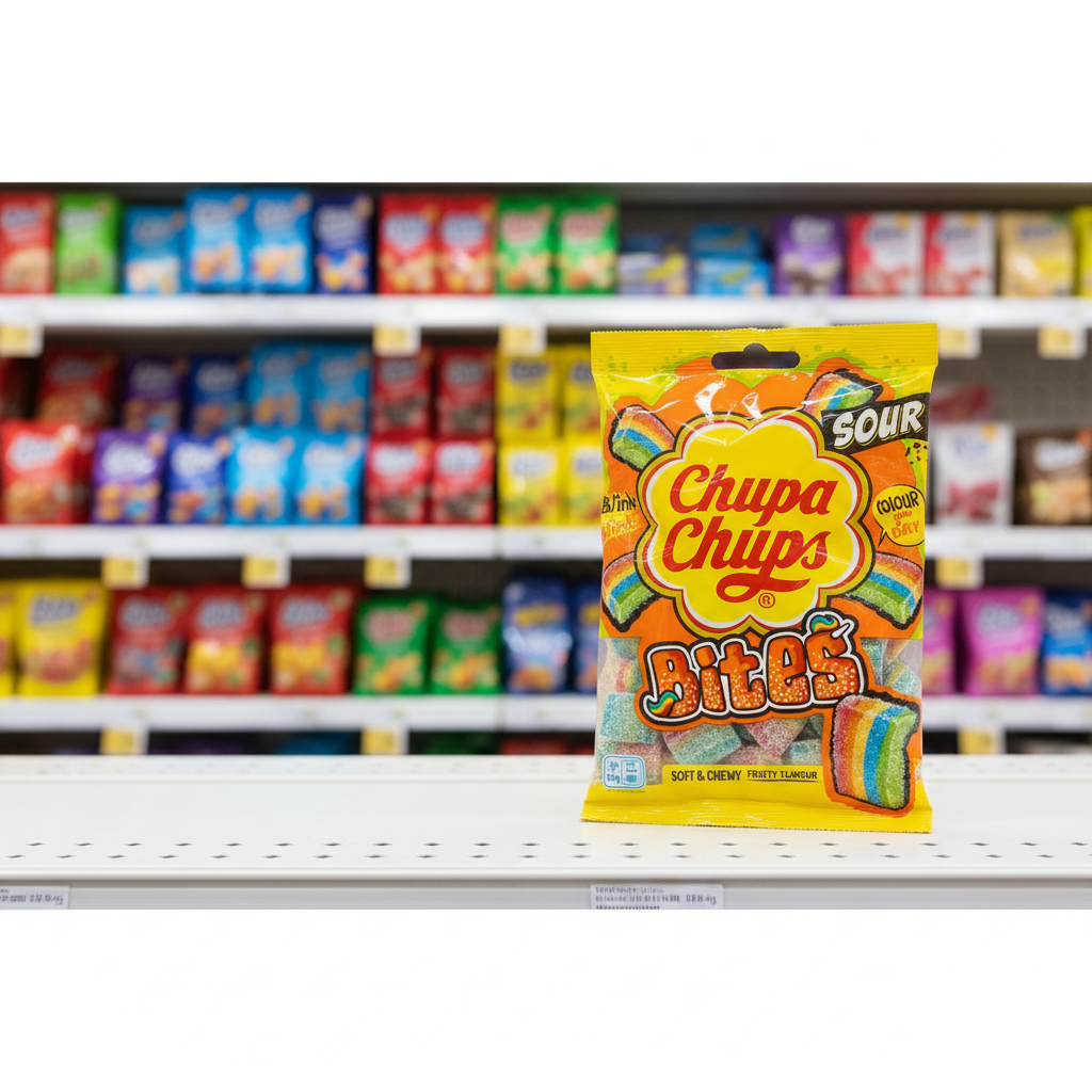 12 X Chupa Chups Sour Bites Bag - 130Gm