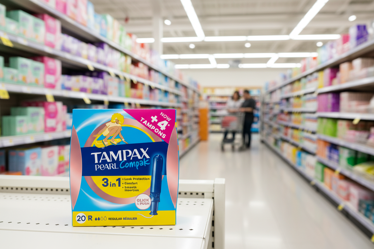 4 X Tampax Compak Pearl Regular - 20 Pack