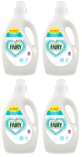 4 X Fairy Fabric Softener 85 Wash - 2.63 Litre