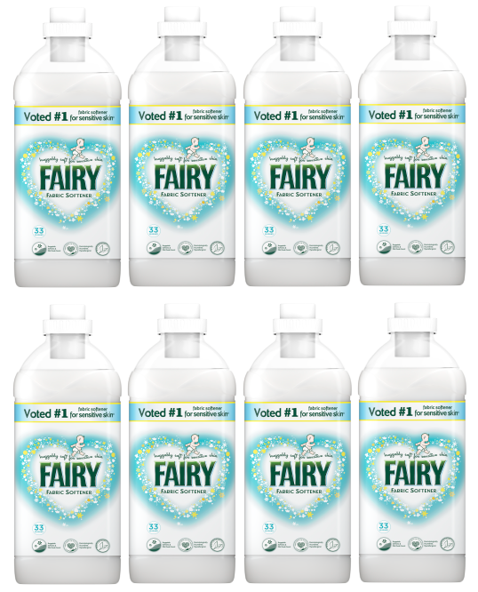 8 X Fairy Fabric Softener 33 Wash 1.15L