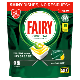 6 x Fairy Original Lemon Dishwash Tablet  - 19 PACK