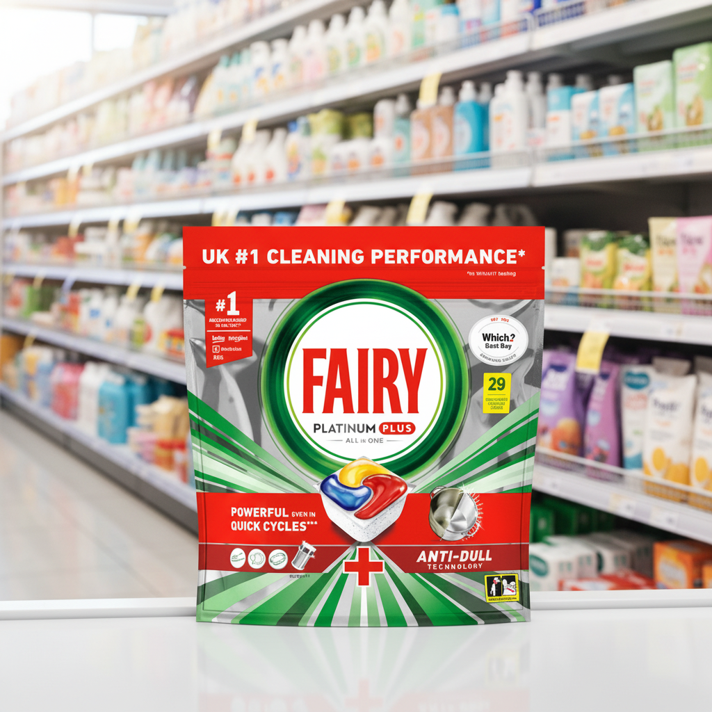 5 X Fairy Platinum Plus Dishwasher Tablet Lemon - 29 Pack
