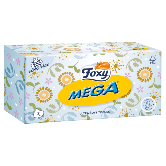 8 x Foxy Mega Tissues - 200 PACK