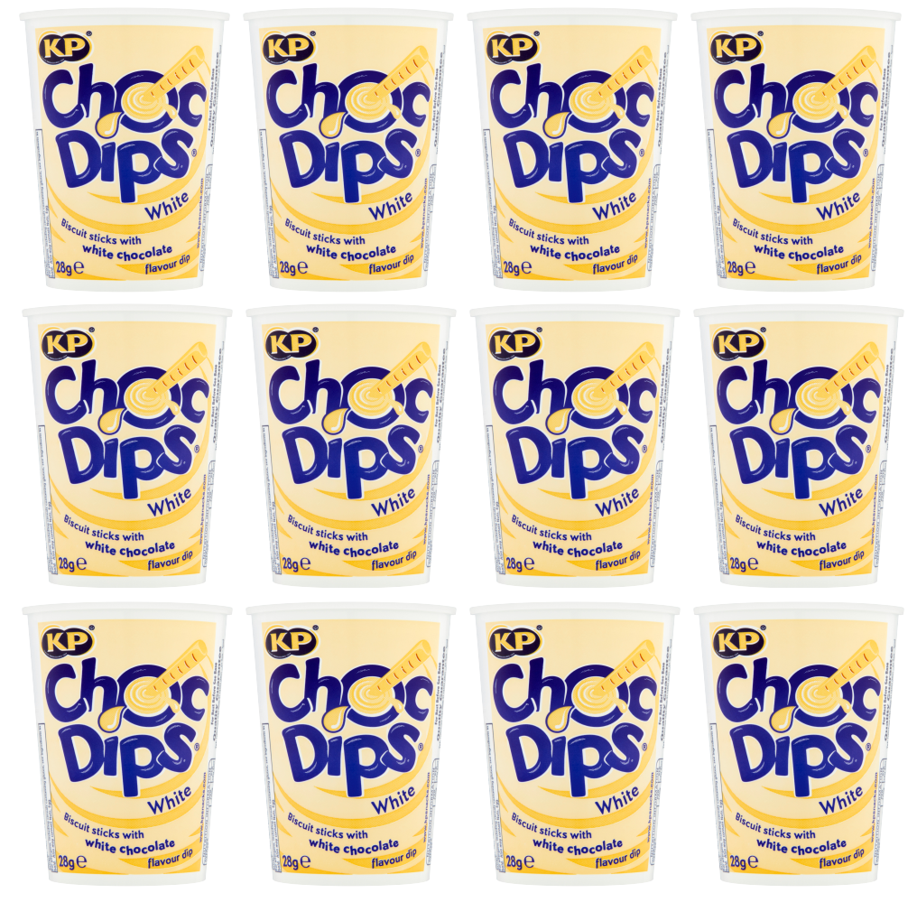 12 x Kp Choc Dips White - 28Gm