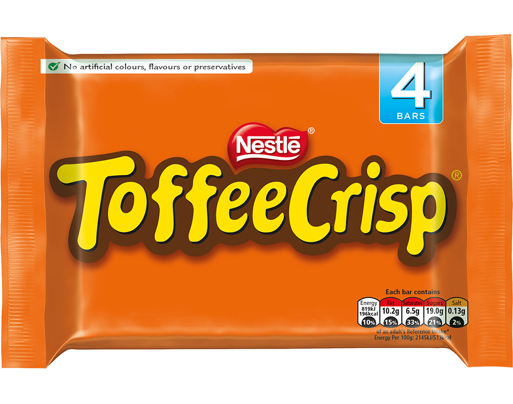 12 x Nestlé Toffee Crisp 4 X 38G (152G)