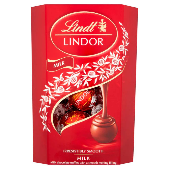 8 x Lindt Lindor Milk Chocolate Truffles Box 200G