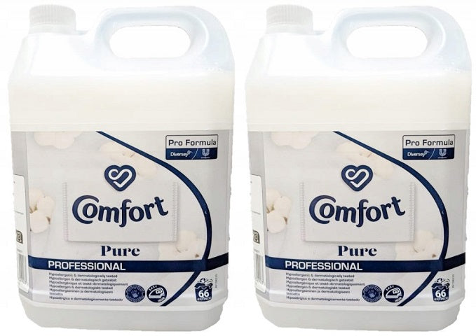 2 x Comfort Professional Dilute Pure  5Ltr 45 Wash