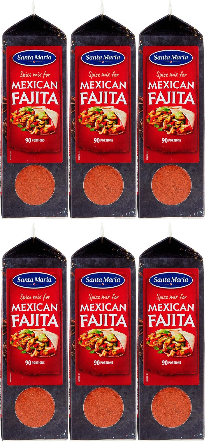 6 x Santa Maria Spice Mix For Mexican Fajita 504G