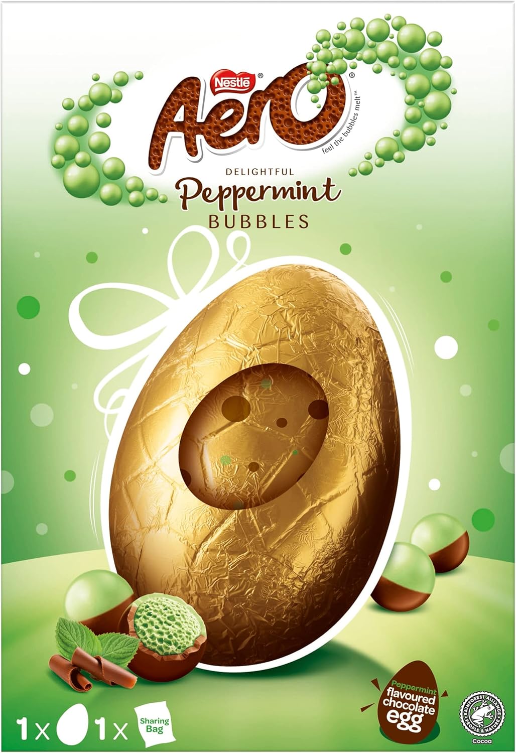 4 x Aero Peppermint Mint Chocolate Giant Easter Egg - 230GM