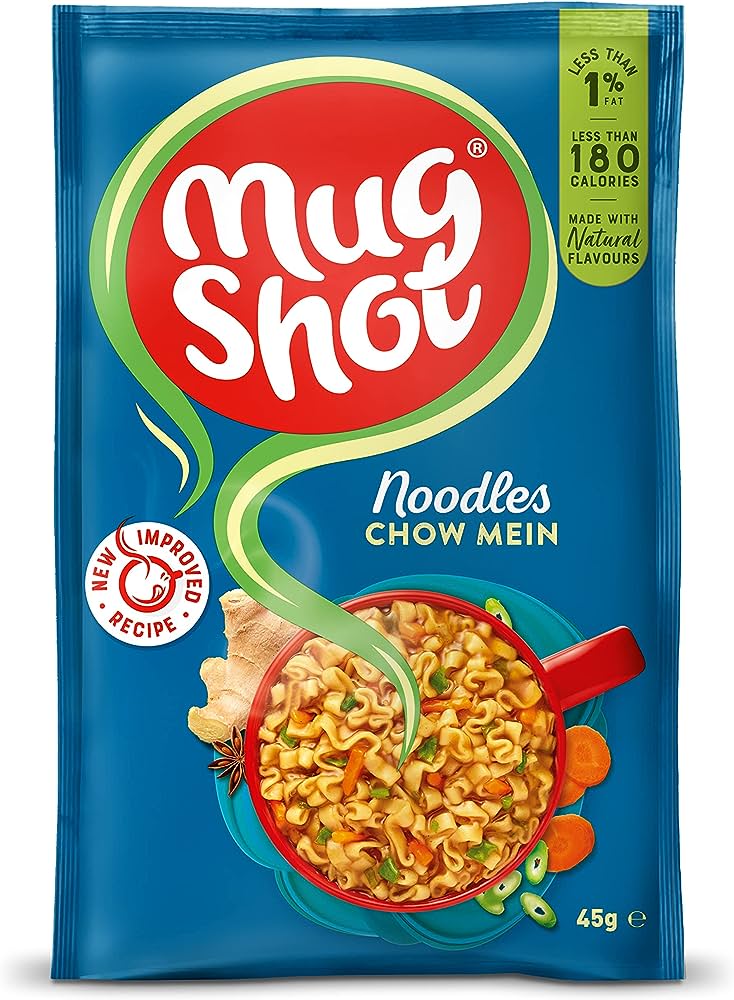 10 x Mug Shot Chinese Style Noodle Chow Mein 45Gm