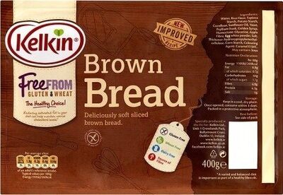 6 x Kelkin Gluten Free Brown Bread 400G