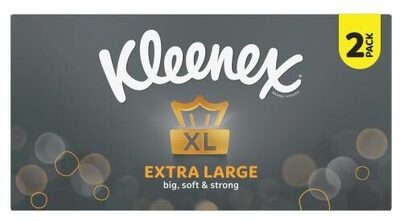 8 x Kleenex Extra Large Tissues 2 Pack 2X90 Sheets