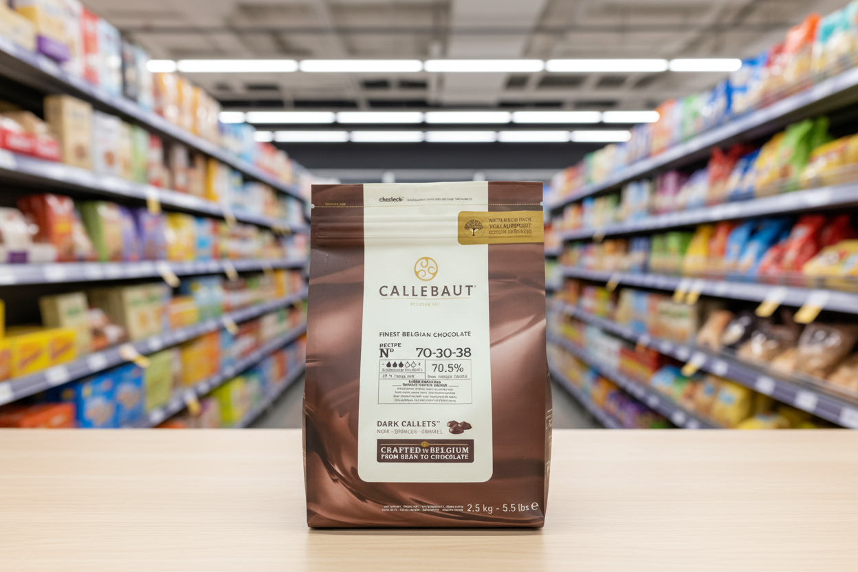 Callebaut Finest Belgian Chocolate 70% Extra Bitter Callets 2.5Kg