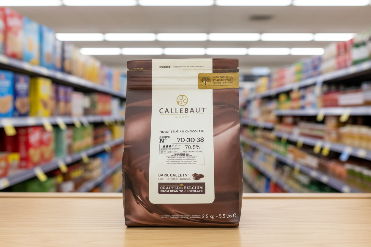 Callebaut Finest Belgian Chocolate 70% Extra Bitter Callets 2.5Kg