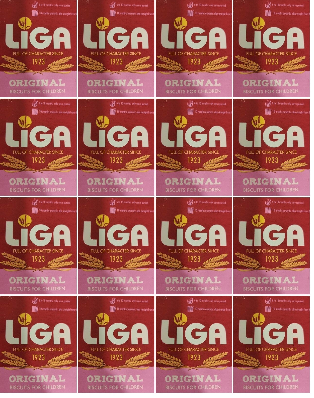 16 x Liga Original Biscuits For Children From 6 Months 175G