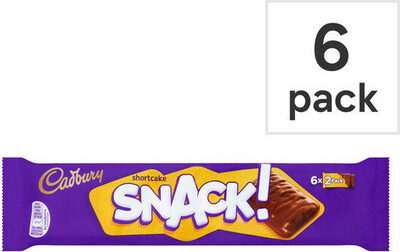 24 x Cadbury Snack Shortcake Chocolate Biscuit 6 Pack 120G