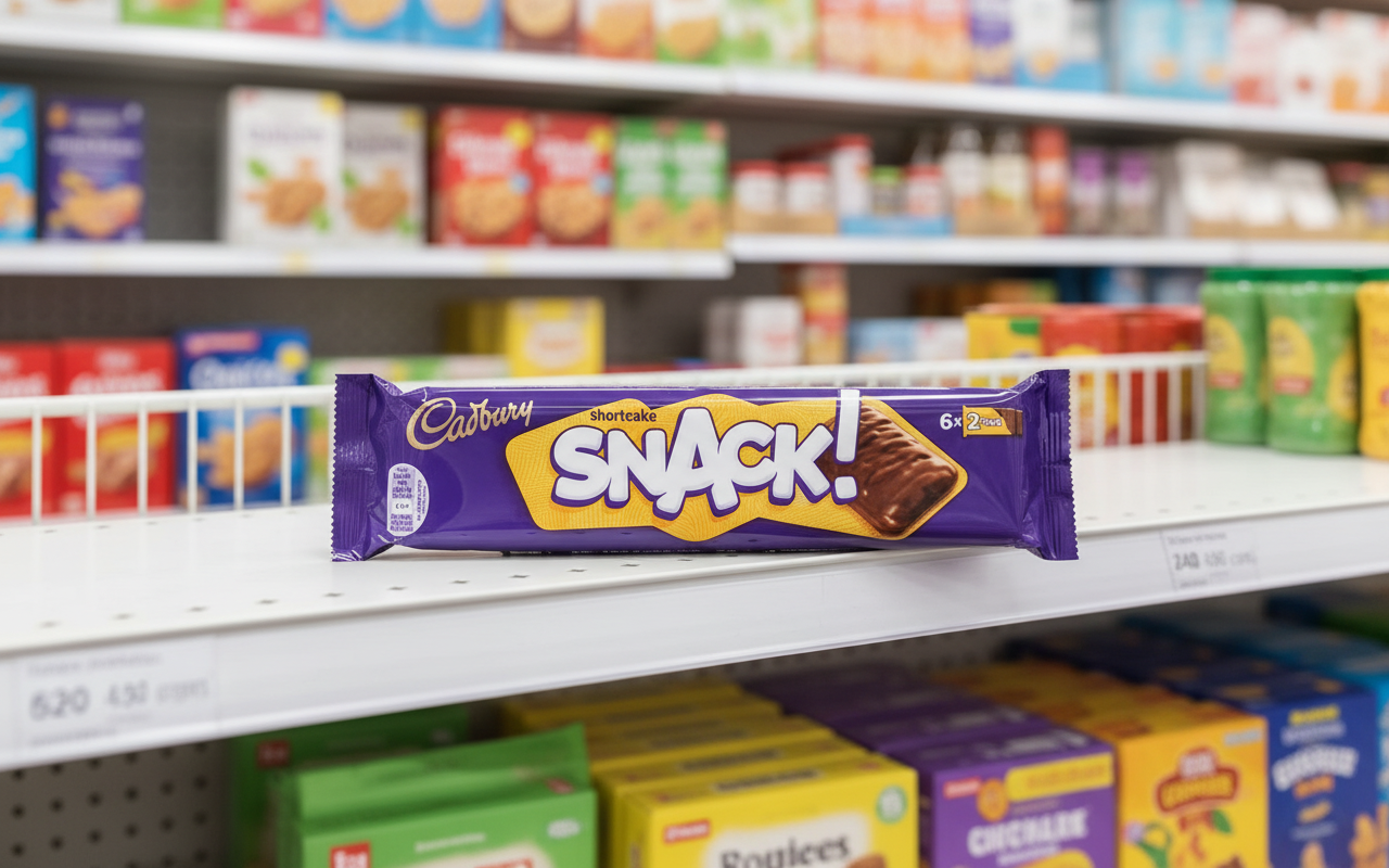 24 x Cadbury Snack Shortcake Chocolate Biscuit 6 Pack 120G