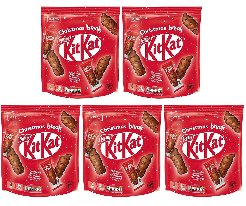 5 x Kitkat Santa Large Pouch - 264GM