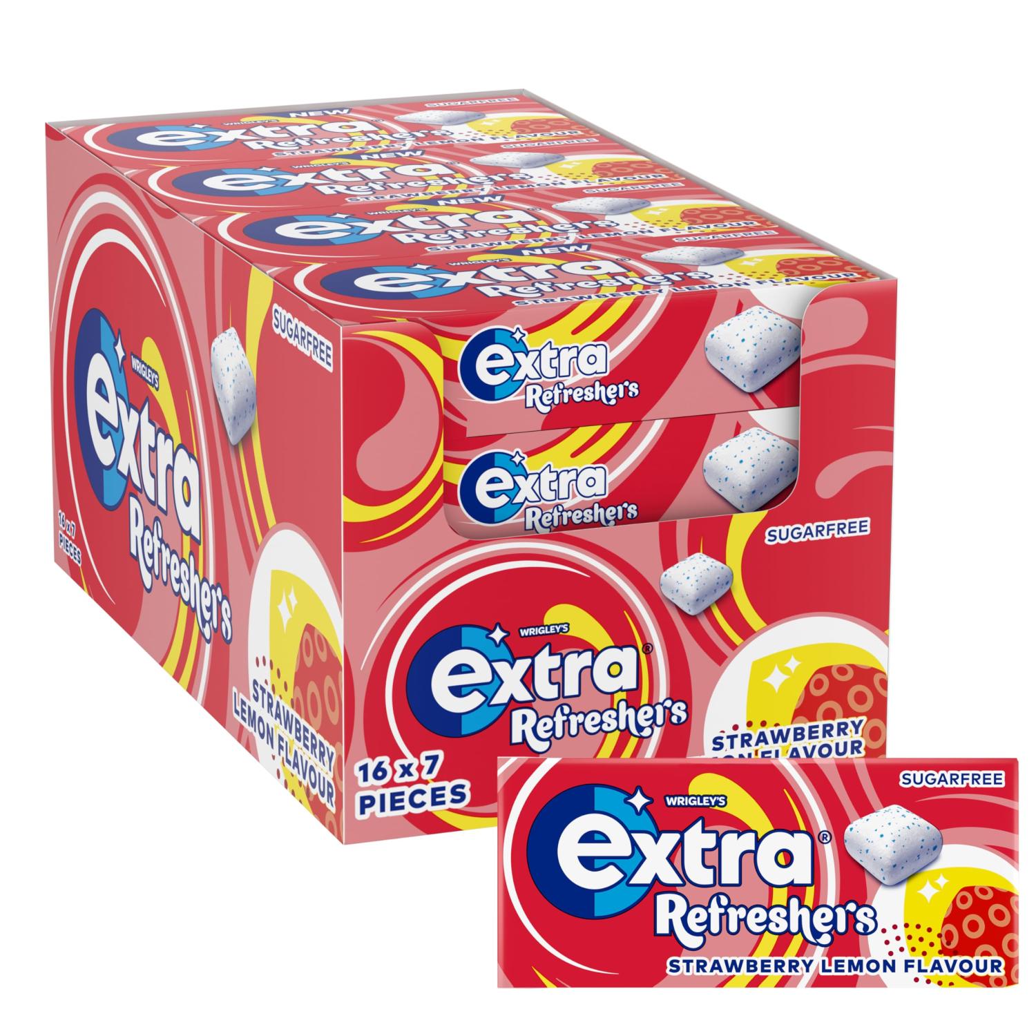 16 x Extra Bubblemint Refreshers Handybox 7 Piece