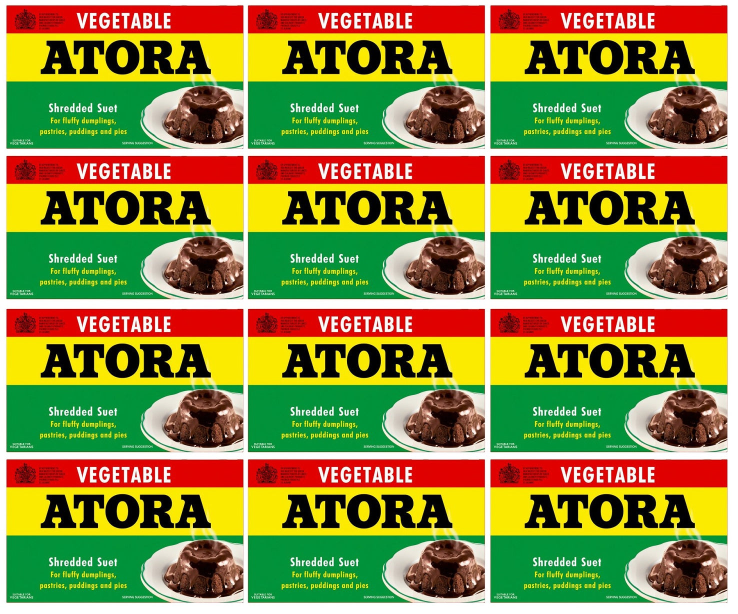 12 x Atora Shredded Suet Vegetable 200G