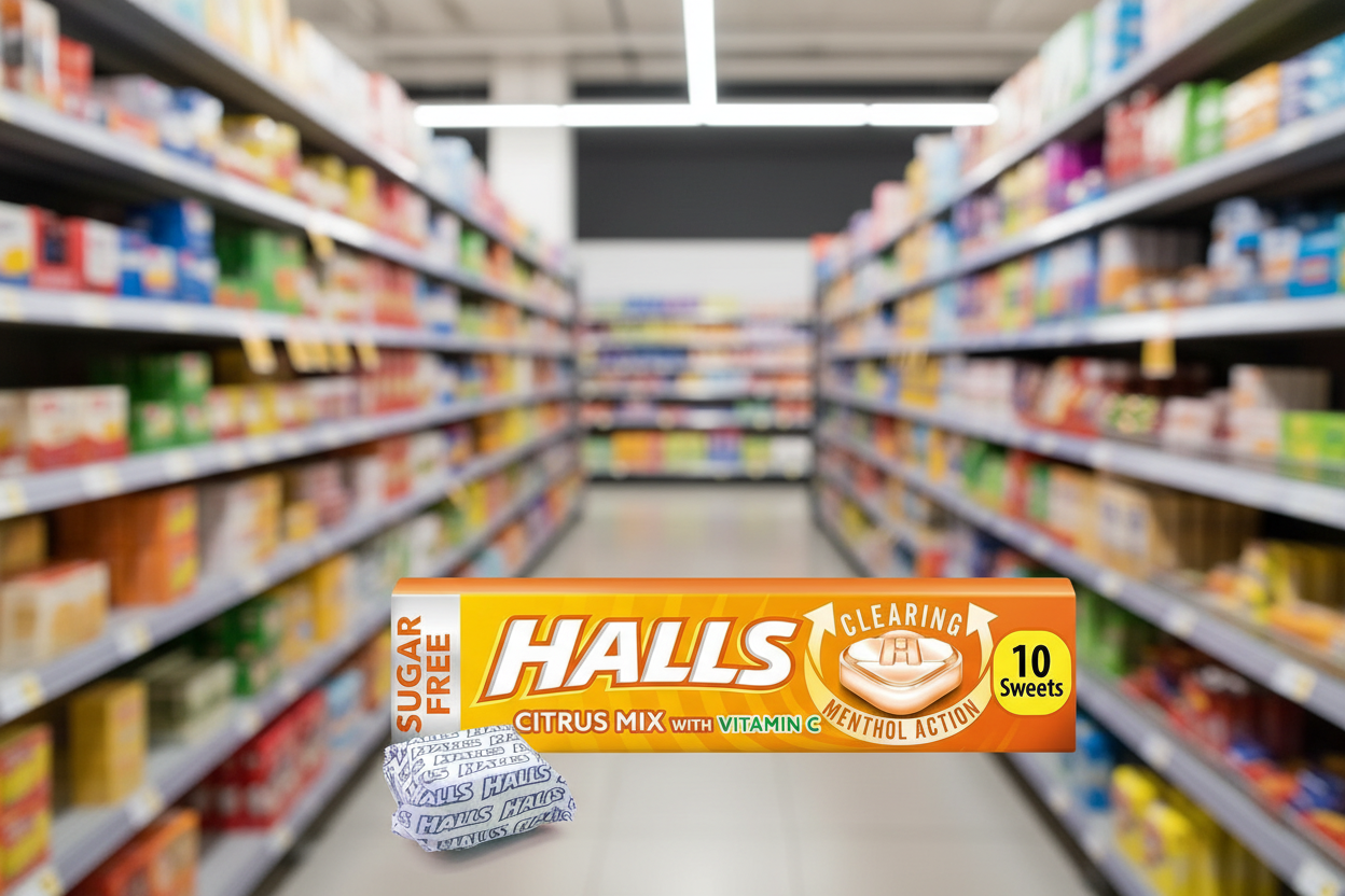20 x Halls Mentholyptus Citrus Sugar Free - 32GM
