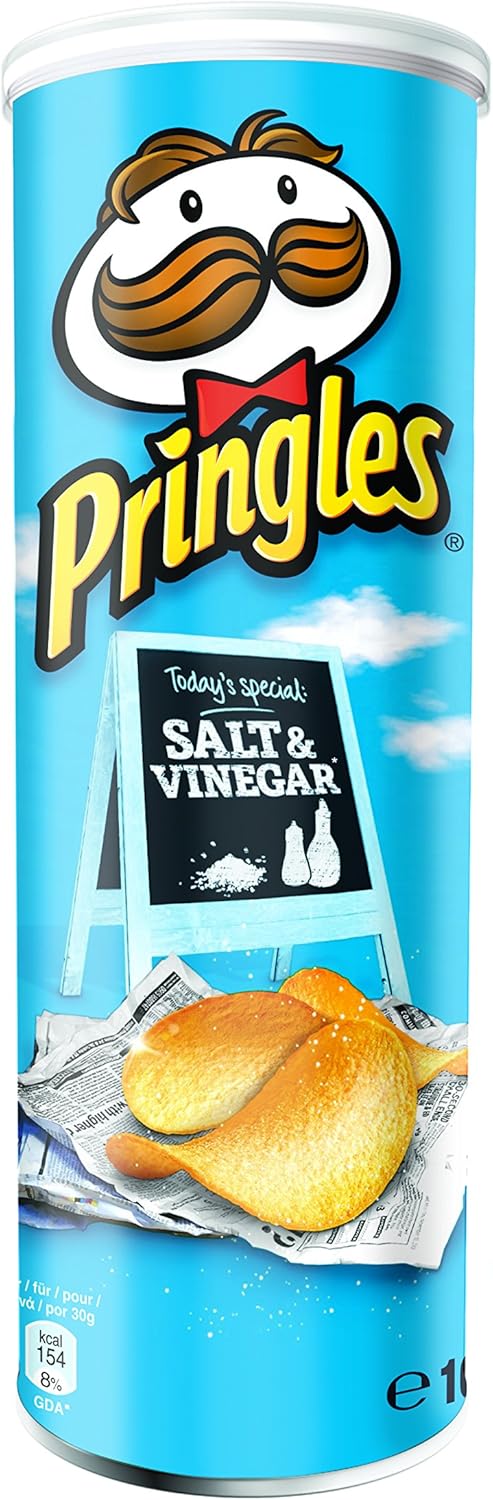 6 x Pringles Salt & Vinegar - 165GM