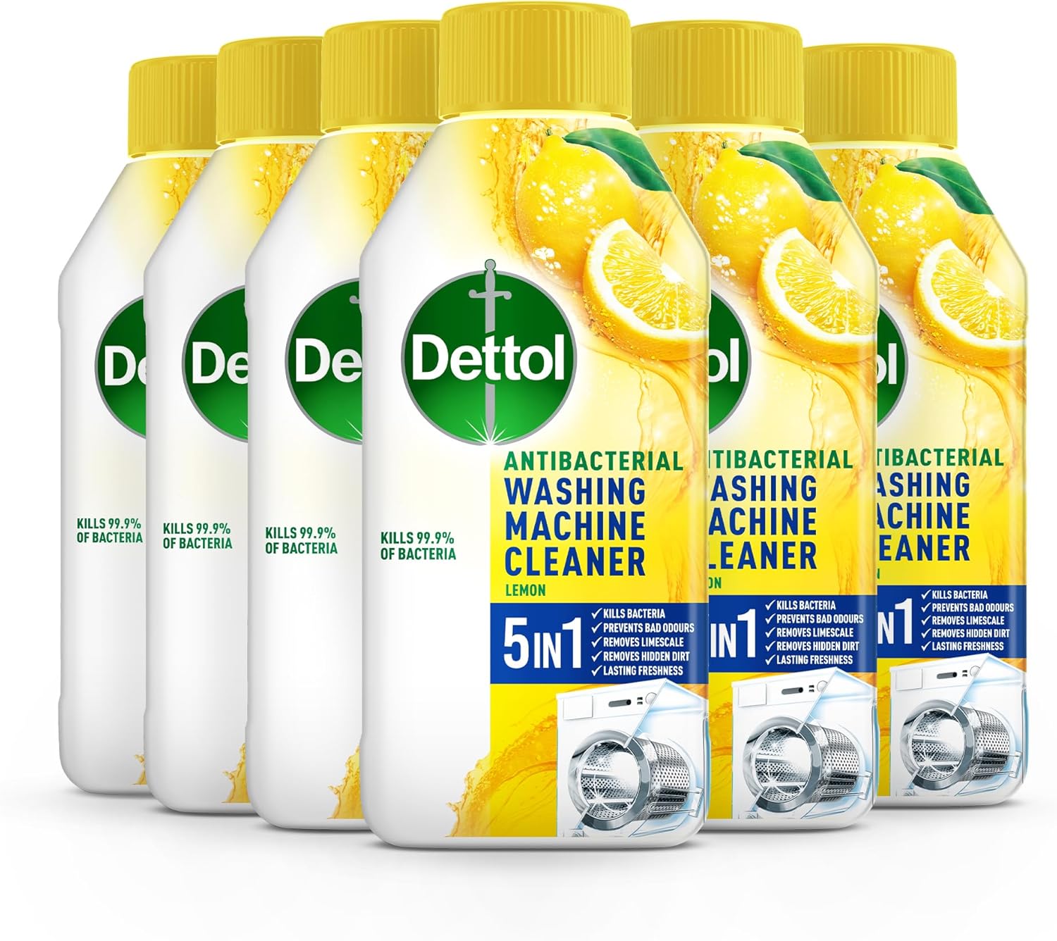 6 x Dettol Washing Machine Cleaner 250Ml