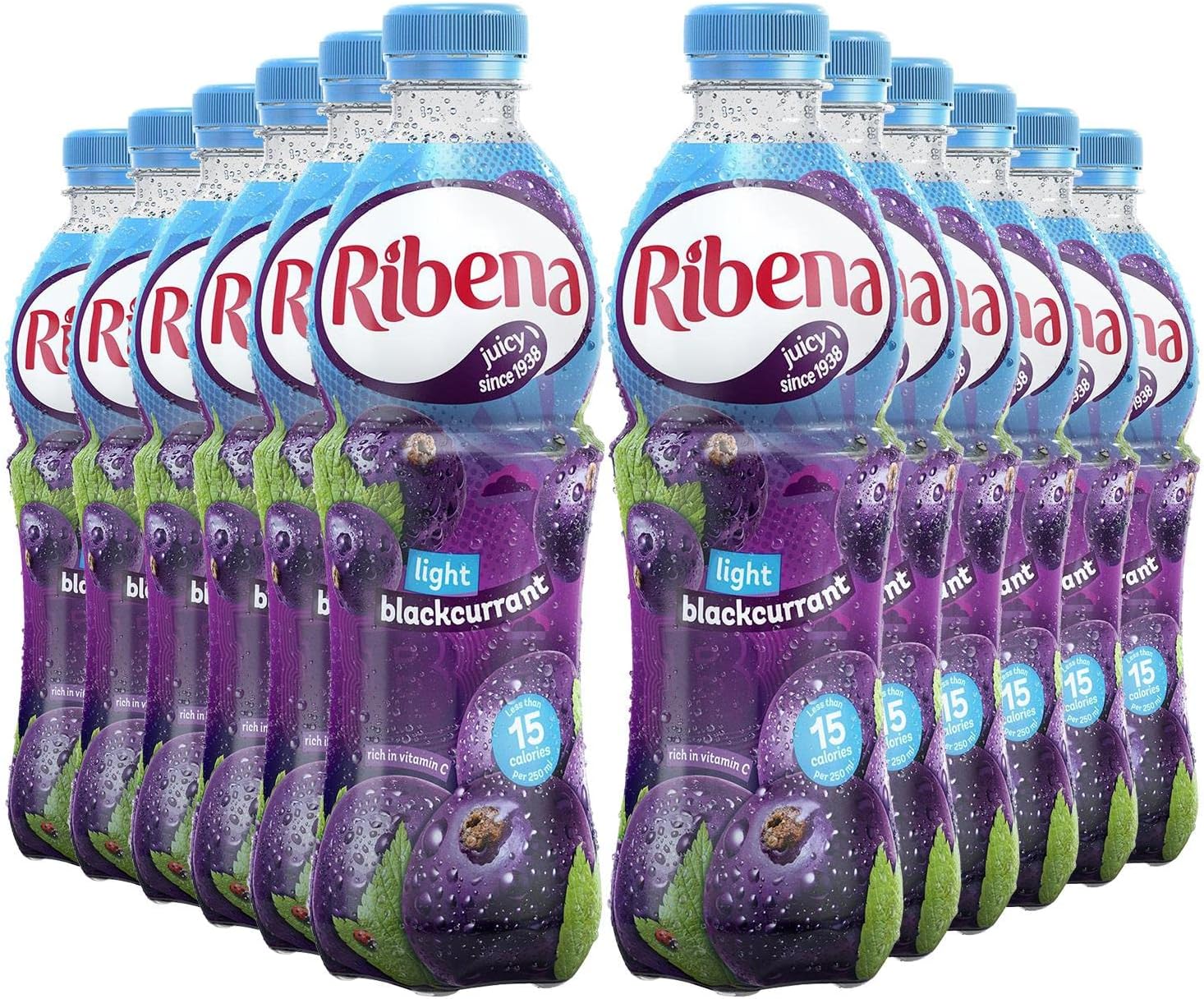 12 x Ribena Light Blackcurrant - 500ML