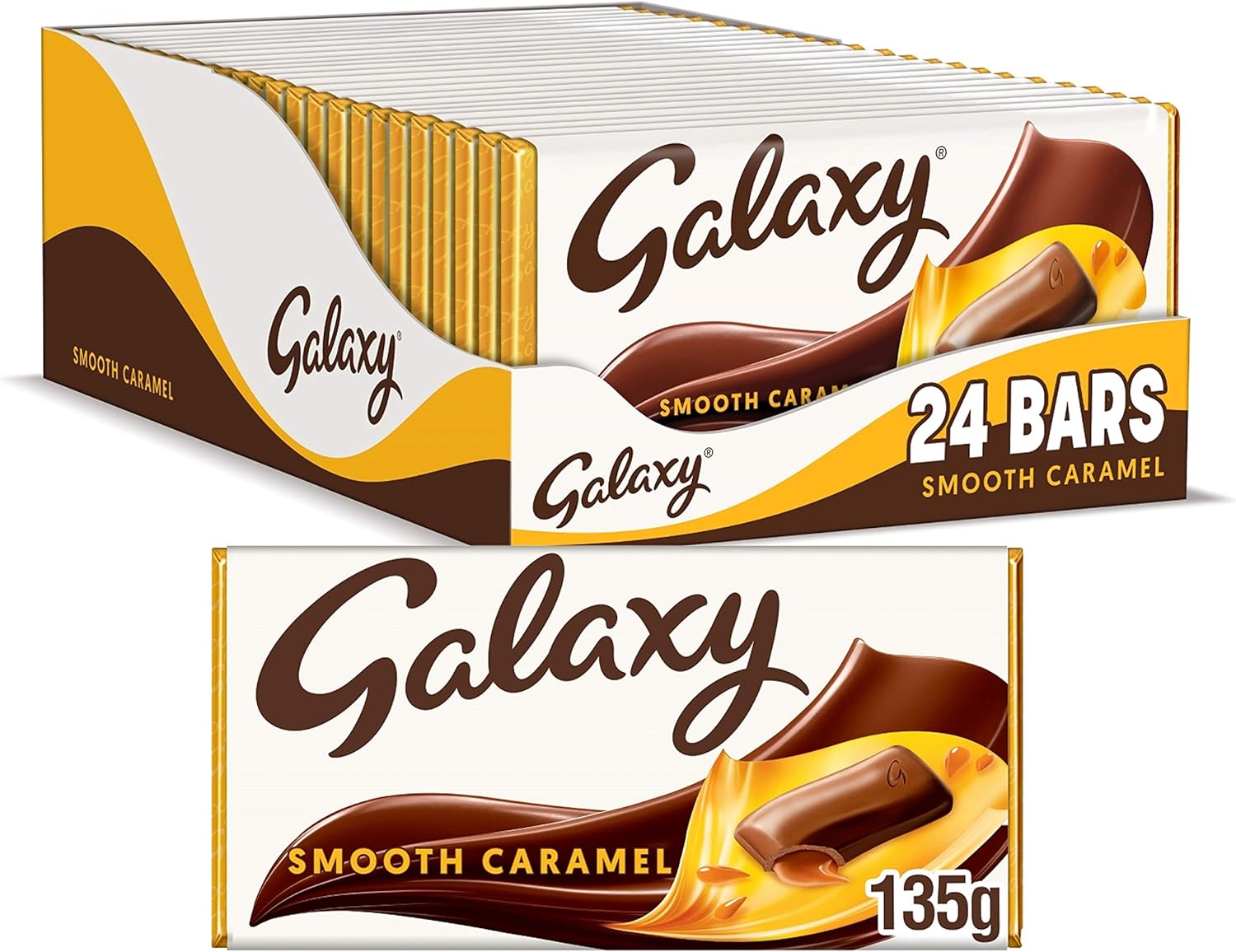 24 x Galaxy Caramel Large Bar - 135GM