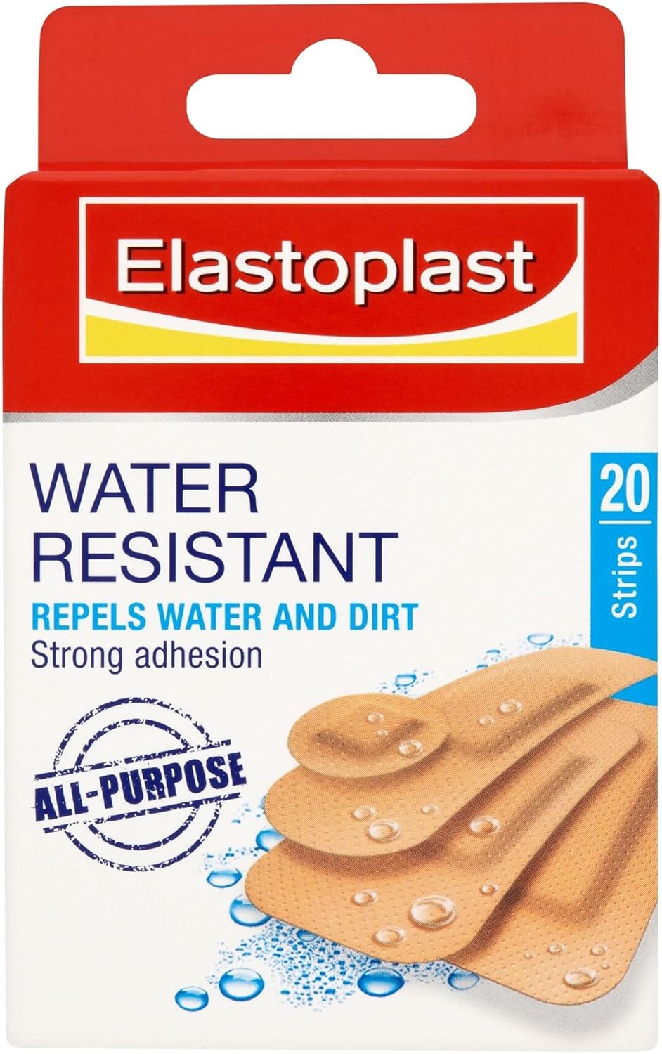 10 x Elastoplast Water Resistant 20 Plasters