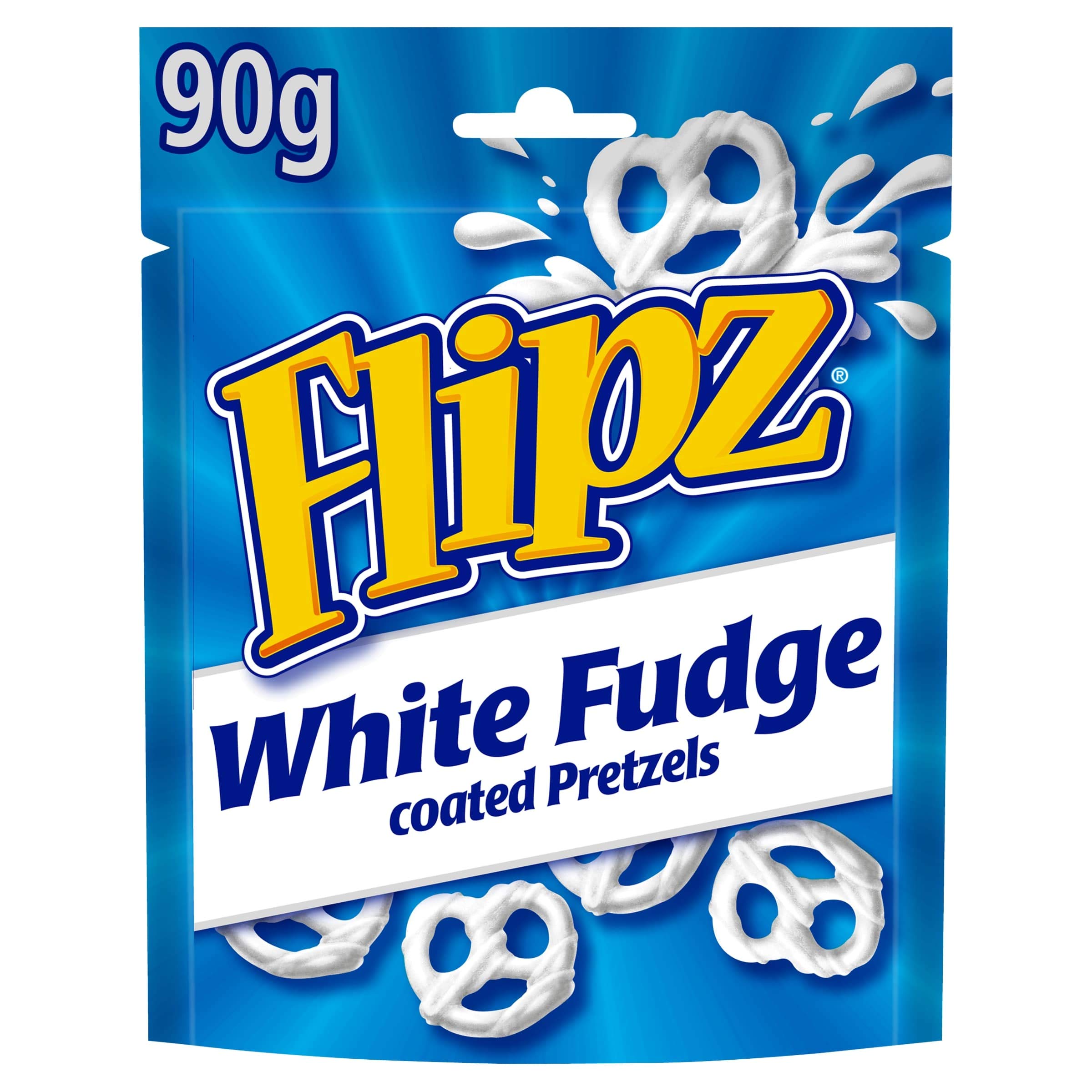 6 x Flipz White Fudge Chocolate Pretzels 90Gm